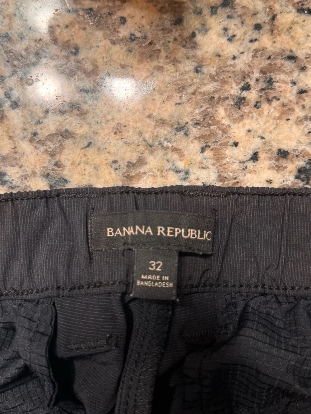 Banana Republic Black Flat-Front Men's Shorts